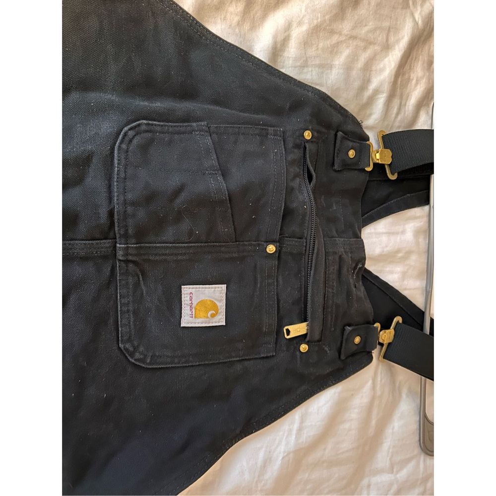 Black Carhartt Bibs 38 x 32 - Picture 5 of 11